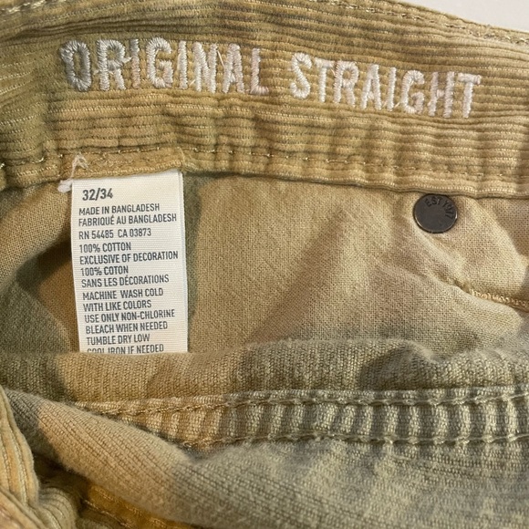 American Eagle Men's 32 x 34 Corduroy Pants in Khaki GUC - Picture 7 of 7